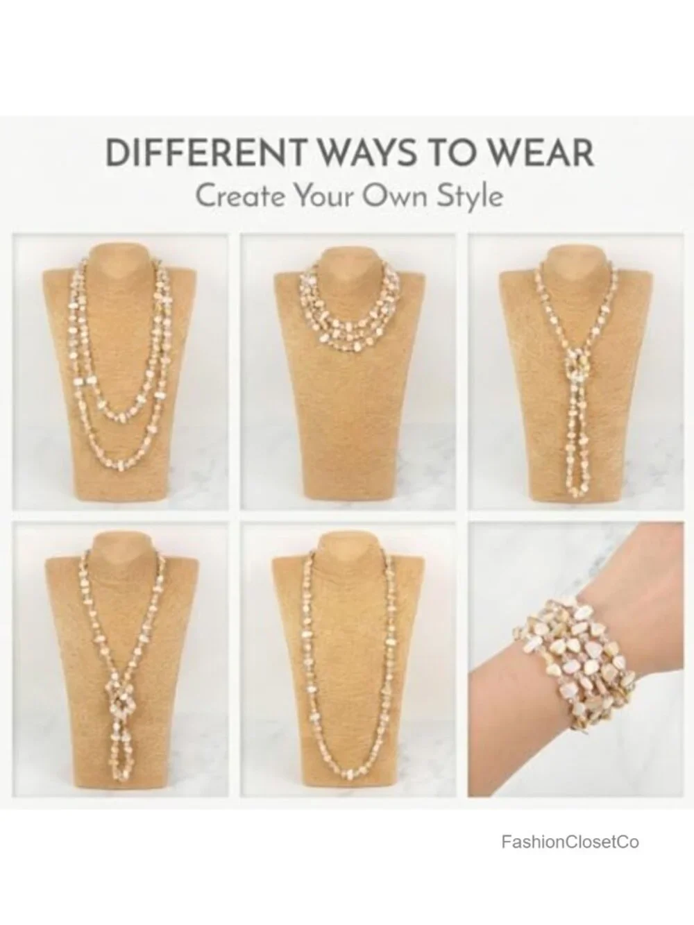 Handmade Boho Long Beaded Necklace Cowrie Shell Statement Jewelry 48